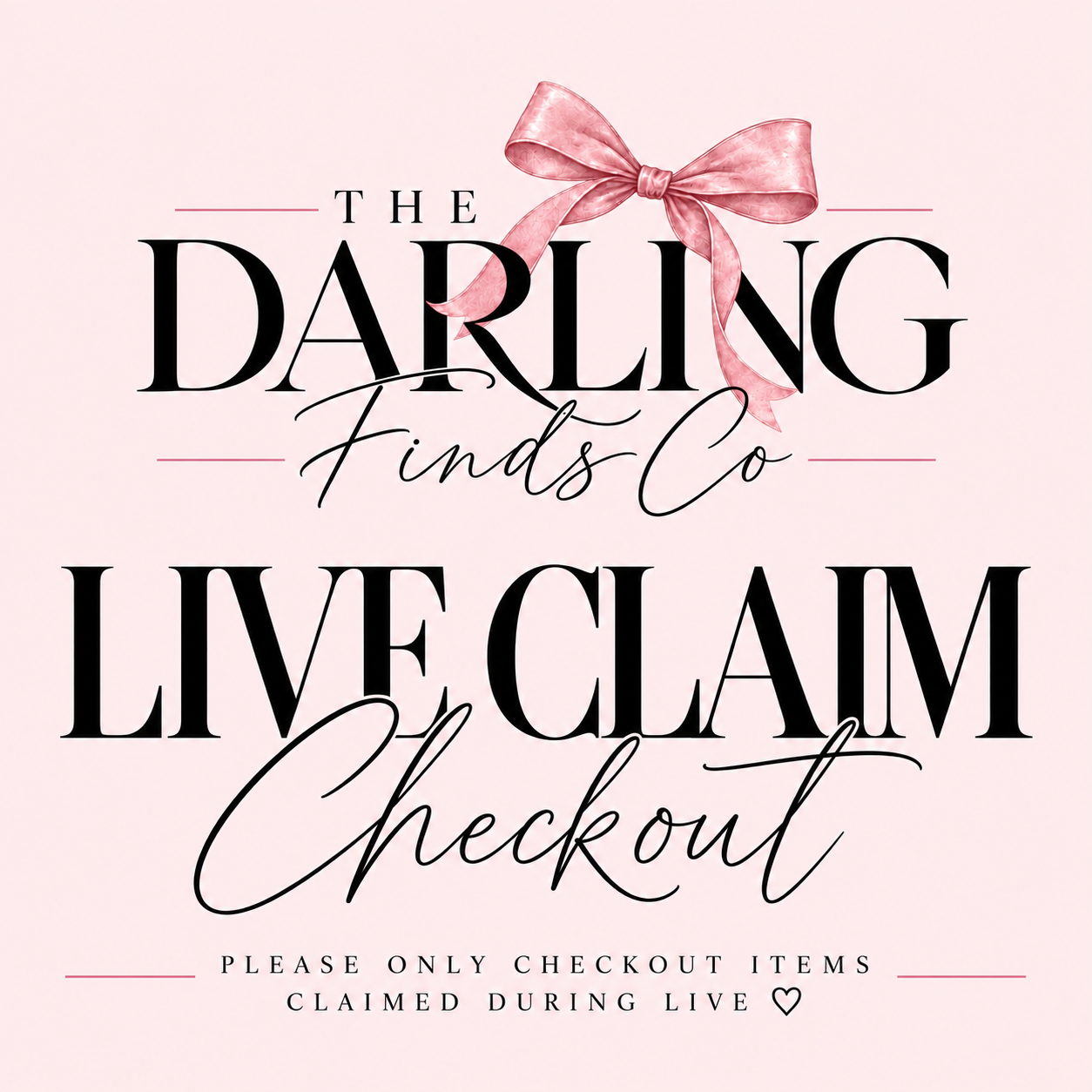 The Darling Finds Co. Live Claim Checkout